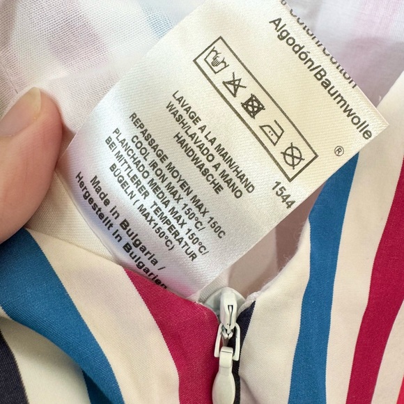 TARA JARMON NWOT Colorful Striped Belt Dress size S - Picture 6 of 7